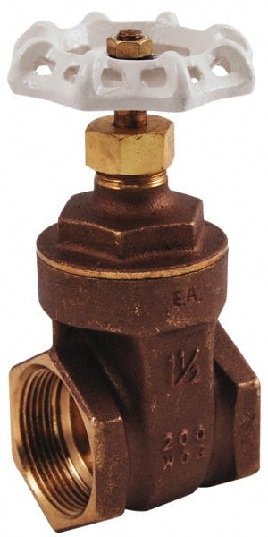 Legend Valve - 3/4" Pipe, Class 200, FNPT x FNPT Brass Solid Wedge Gate Valve - 200 WOG, 1 WSP, Bolted Bonnet, For Use with Potable Water Applications - Exact Tooling