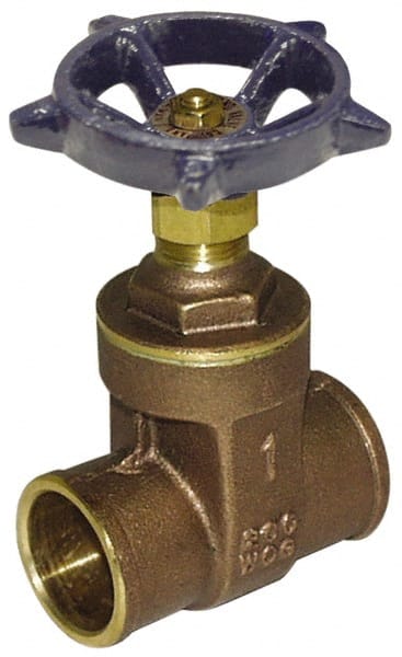 Legend Valve - 3/4" Pipe, Class 200, Sweat Brass Solid Wedge Gate Valve - 200 WOG, 1 WSP, Bolted Bonnet, For Use with Potable Water Applications - Exact Tooling