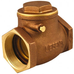 Legend Valve - 1/2" Cast Brass Check Valve - Service Check Valve, FNPT, 200 WOG - Exact Tooling