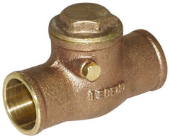 Legend Valve - 1/2" Cast Brass Check Valve - Service Check Valve, Sweat, 200 WOG - Exact Tooling