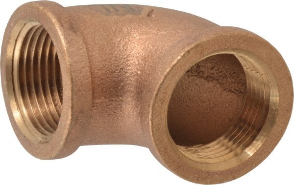 Legend Valve - Class 125, 1" Internal Pipe, Bronze 90° Elbow - FNPT x MNPT - Exact Tooling