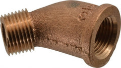Legend Valve - Class 125, 3/8" Internal Pipe, Bronze 45° Elbow - FNPT x MNPT - Exact Tooling