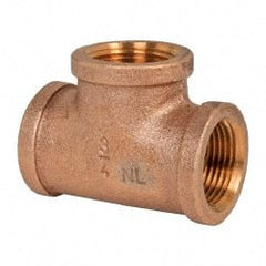 Legend Valve - Class 125, 3/4" Internal Pipe, Bronze Tee - FNPT x FNPT - Exact Tooling