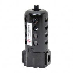 PRO-SOURCE - Filter Manual Drop Leg Drain with Poly Bowl - 6-1/2" High x 2-3/4" Wide, For Use with Compressed Air Systems - Exact Tooling