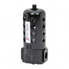 PRO-SOURCE - Filter Manual Drop Leg Drain with Poly Bowl - 6-1/2" High x 2-3/4" Wide, For Use with Compressed Air Systems - Exact Tooling