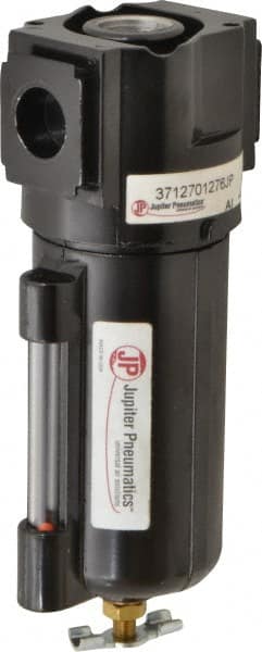 PRO-SOURCE - Filter Manual Drop Leg Drain with Metal Bowl - 6-1/2" High x 2-3/4" Wide, For Use with Compressed Air Systems - Exact Tooling