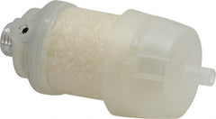 PRO-SOURCE - 1/4 Male NPT, 5/8" Hex, 3-1/8" OAL, Reclassifier/Muffler - 300 Max psi, 160 CFM, Aluminum - Exact Tooling