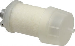 PRO-SOURCE - 3/8 Male NPT, 1" Hex, 4-3/4" OAL, Reclassifier/Muffler - 300 Max psi, 160 CFM, Aluminum - Exact Tooling