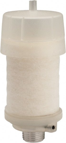 PRO-SOURCE - 1/2 Male NPT, 1" Hex, 4-3/4" OAL, Reclassifier/Muffler - 300 Max psi, 160 CFM, Aluminum - Exact Tooling