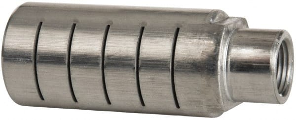 PRO-SOURCE - 3/8 Male NPT, 1" Hex, 3-1/4" OAL, Muffler - 300 Max psi, 40 CFM, Aluminum - Exact Tooling