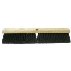 24″ Black Tampico Medium Sweeping - Broom Without Handle - Exact Tooling