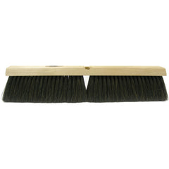 18″ Fine Sweep Floor Brush, Black Horsehair and Polypropylene Fill - Exact Tooling