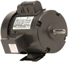 US Motors - 2 Max hp, 3,450 Max RPM, Single Cap Start-Cap Run Electric AC DC Motor - 115/208-230 V Input, Single Phase, 145T Frame, 7/8" Shaft Diam, Rigid Base Mount, TEFC Enclosure - Exact Tooling