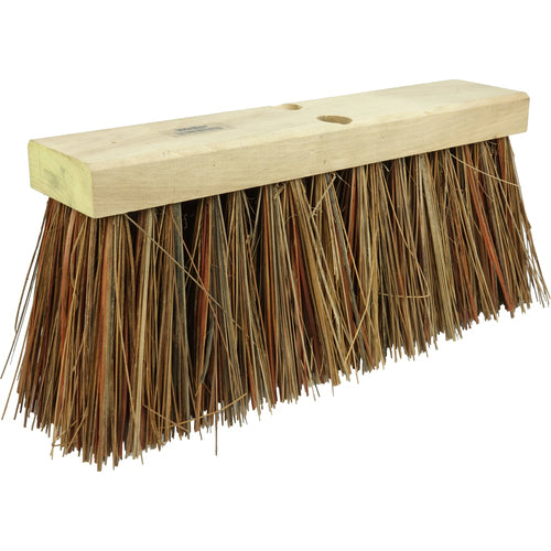 16″ Street Broom, 6-1/4″ Trim Length, Bass and Palmyra Blend Fill - Exact Tooling
