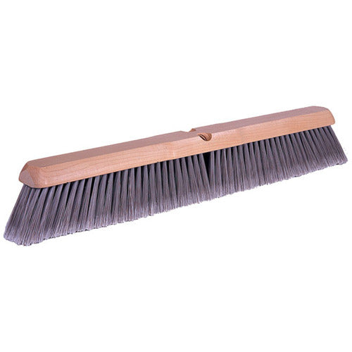 24″ Silver Synthetic Fine Sweeping - Broom Without Handle - Exact Tooling