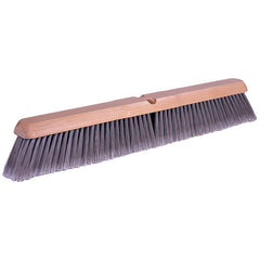 24″ Silver Synthetic Fine Sweeping - Broom Without Handle - Exact Tooling