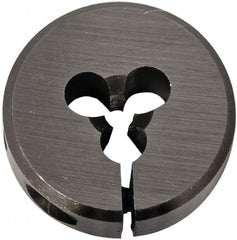 Union Butterfield - 1/8-27 NPT Thread, Adjustable Round Pipe Die - 1" Outside Diam, Chromium Steel, Right Hand Thread - Exact Tooling