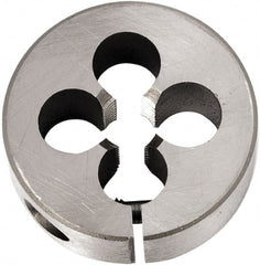 Union Butterfield - 5/16-32 UNS Thread, 1" Outside Diam Chromium Steel Round Die - 3/8" Thick, Right Hand Thread, Series 2010, Adjustable - Exact Tooling
