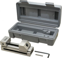Gibraltar - 1-31/32" Jaw Width, 65mm Jaw Opening Capacity, 0.984" Jaw Height, Toolmaker's Vise - Flat Jaw, 0.003" Parallelism, 0.005" Squareness, 135mm OAL x 1.97" OAH - Exact Tooling