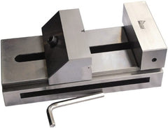 Gibraltar - 5-29/32" Jaw Width, 7" Jaw Opening Capacity, 1.969" Jaw Height, Toolmaker's Vise - Flat Jaw, 0.00012" Parallelism, 0.0002" Squareness, 300mm OAL x 3-15/16" OAH - Exact Tooling