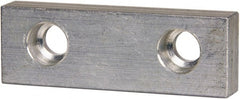Gibraltar - 3" Wide x 1" High x 1/2" Thick, Flat/No Step Vise Jaw - Soft, Aluminum, Fixed Jaw, Compatible with 3" Vises - Exact Tooling