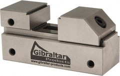 Gibraltar - 1" Jaw Width, 13/16" Jaw Opening Capacity, 3/8" Jaw Height, Toolmaker's Vise - Flat Jaw, 0.0001" Parallelism, 0.0001" Squareness, 2.55" OAL x 1-3/16" OAH - Exact Tooling