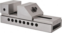 Gibraltar - 3" Jaw Width, 3-3/8" Jaw Opening Capacity, 4" Jaw Height, Toolmaker's Vise - Flat Jaw, 0.005" Parallelism, 0.005" Squareness, 7-1/2" OAL x 2.76" OAH - Exact Tooling