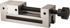 Gibraltar - 2-1/2" Jaw Width, 3" Jaw Opening Capacity, 1-1/4" Jaw Height, Toolmaker's Vise - Flat Jaw, 0.0002" Parallelism, 0.0003" Squareness, 7.4" OAL x 2-1/2" OAH - Exact Tooling