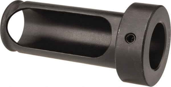 Interstate - 1" ID, 1-1/4" OD, 3" Length Under Head, Type Z Lathe Tool Holder Bushing - 5/8" Head Thickness, 2-5/8" Slot Length - Exact Tooling