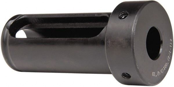 Interstate - 3/4" ID, 1-1/2" OD, 3-1/4" Length Under Head, Type Z Lathe Tool Holder Bushing - 3/4" Head Thickness, 2-7/8" Slot Length - Exact Tooling