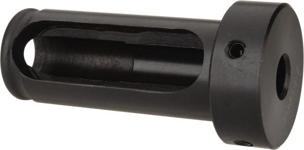 Interstate - 1/2" ID, 1-1/4" OD, 3" Length Under Head, Type Z Lathe Tool Holder Bushing - 5/8" Head Thickness, 2-5/8" Slot Length - Exact Tooling