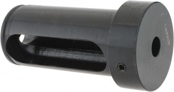 Interstate - 1/2" ID, 1-3/4" OD, 3-1/2" Length Under Head, Type Z Lathe Tool Holder Bushing - 3/4" Head Thickness, 3-1/8" Slot Length - Exact Tooling