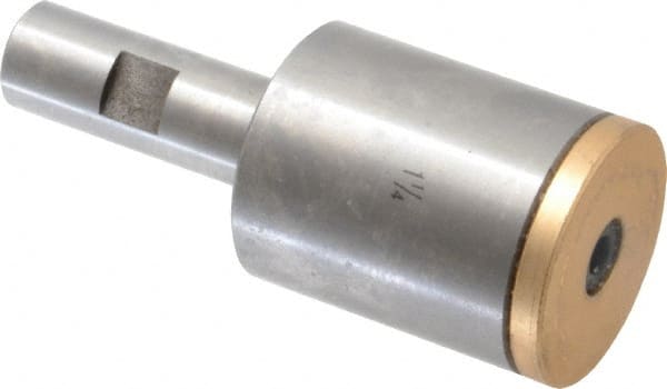 Interstate - Slitting/Slotting Saw Arbor - Straight Shank, 3/4" Shank Diam, 4-1/4" OAL, For 1-1/4" Cutter Hole Diam - Exact Tooling