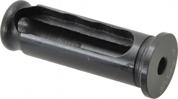 Interstate - 1/4" ID, 3/4" OD, 2-1/4" Length Under Head, Type C Lathe Tool Holder Bushing - 3/16" Head Thickness, 1-7/8" Slot Length - Exact Tooling