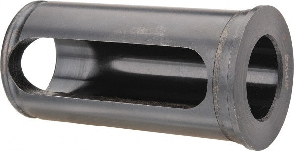 Interstate - 1-1/4" ID, 2" OD, 4" Length Under Head, Type C Lathe Tool Holder Bushing - 5/16" Head Thickness, 3-5/8" Slot Length - Exact Tooling