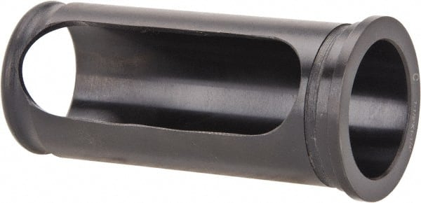 Interstate - 1-1/4" ID, 1-1/2" OD, 3-3/8" Length Under Head, Type C Lathe Tool Holder Bushing - 3/16" Head Thickness, 3" Slot Length - Exact Tooling
