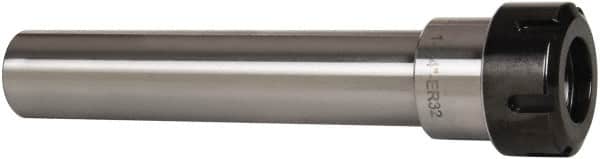 Interstate - 1" Projection, Straight Shank, ER32 Collet Chuck - 6.2" OAL, 1-1/4" Shank Diam - Exact Tooling