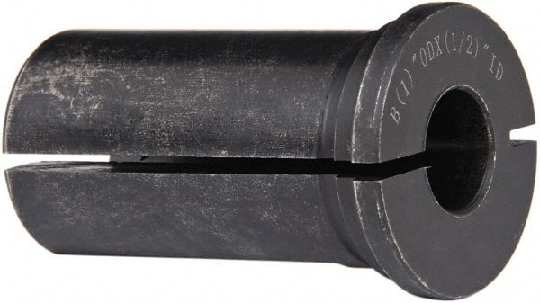 Interstate - 1/2" ID, 1" OD, 1-3/4" Length Under Head, Type B Lathe Tool Holder Bushing - Type B, 0.265 Inch Thick Head - Exact Tooling