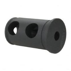 Interstate - 3/8" ID, 1-1/4" OD, 2-1/8" Length Under Head, Type J Lathe Tool Holder Bushing - 3/16" Head Thickness - Exact Tooling