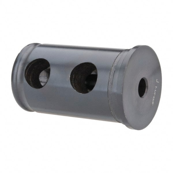 Interstate - 3/8" ID, 1-1/2" OD, 2-1/2" Length Under Head, Type J Lathe Tool Holder Bushing - 3/16" Head Thickness - Exact Tooling