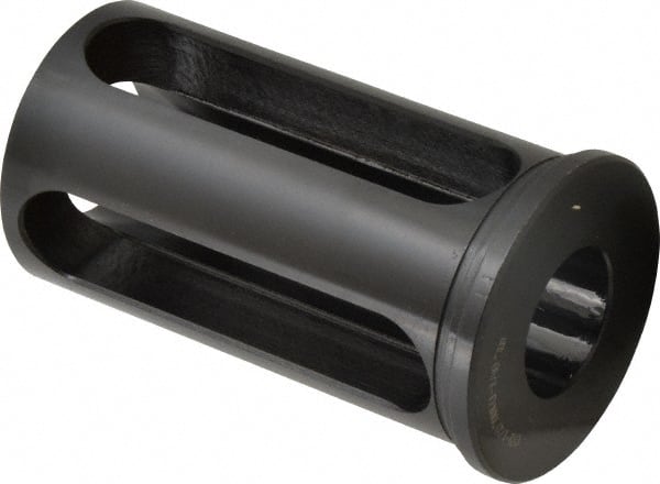 Interstate - 1-1/4" ID, 2-1/2" OD, 4-1/2" Length Under Head, Type C Lathe Tool Holder Bushing - 4-1/8" Slot Length - Exact Tooling