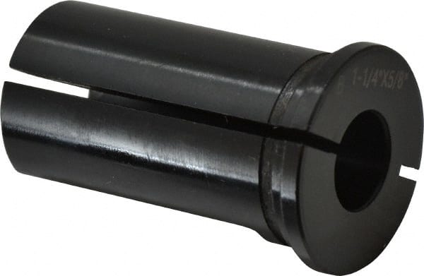 Interstate - 5/8" ID, 1-1/4" OD, 2-1/8" Length Under Head, Type B Lathe Tool Holder Bushing - Type B, 0.265 Inch Thick Head - Exact Tooling