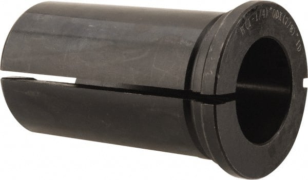 Interstate - 7/8" ID, 1-1/4" OD, 2-1/8" Length Under Head, Type B Lathe Tool Holder Bushing - Type B, 0.265 Inch Thick Head - Exact Tooling