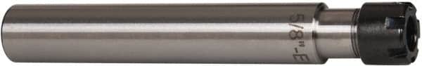 Interstate - 1" Projection, Straight Shank, ER11 Collet Chuck - 3.5" OAL, 5/8" Shank Diam - Exact Tooling