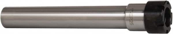 Interstate - 1" Projection, Straight Shank, ER25 Collet Chuck - 6.1" OAL, 1" Shank Diam - Exact Tooling