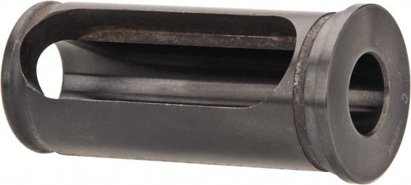 Interstate - 3/4" ID, 1-1/2" OD, 3-3/8" Length Under Head, Type C Lathe Tool Holder Bushing - 3/16" Head Thickness, 3" Slot Length - Exact Tooling