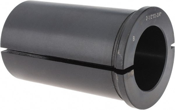 Interstate - 1-3/4" ID, 2-1/2" OD, 4" Length Under Head, Type B Lathe Tool Holder Bushing - Type B, 0.334 Inch Thick Head - Exact Tooling