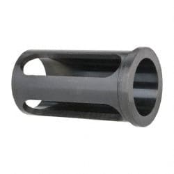Interstate - 2" ID, 2-1/2" OD, 4-1/2" Length Under Head, Type C Lathe Tool Holder Bushing - 4-1/8" Slot Length - Exact Tooling