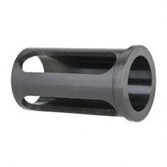 Interstate - 2" ID, 2-1/2" OD, 4-1/2" Length Under Head, Type C Lathe Tool Holder Bushing - 4-1/8" Slot Length - Exact Tooling