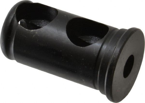 Interstate - 3/8" ID, 1" OD, 1-3/4" Length Under Head, Type J Lathe Tool Holder Bushing - 3/16" Head Thickness - Exact Tooling